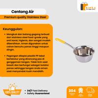 Gambar BINSA - Gayung Air Stainless Panci Bulat Gagang Plastik Ukuran 14/16/18/20 cm 1157 - 14 cm dari Binsa Kitchenware Kab. Tangerang 4 Tokopedia