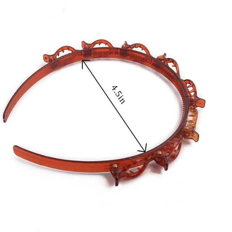 Dây Buộc Tóc Nhiều Lớp, Phổ Biến, Kẹp Nhỏ Kẹp Tóc Bện, Băng Đô Xoắn Bện Hai Lớp, Dụng Cụ Làm Tóc, Thích Hợp Cho Tóc Mái Đôi, Kẹp Tóc, Băng Đô Dệt Rỗng Nhiều Lớp, Băng Đô Kẹp Xoắn, Có Răng, Dụng Cụ Bện Cho Phụ Nữ Và Trẻ Em Gái 8