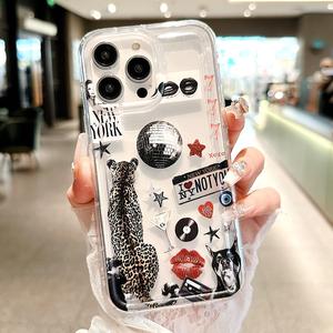 Funda para Teléfono de Moda, Funda Protectora Anticaídas, Cubierta para Celular Antigolpes de Protección Completa para iPhone 11 12 13 14 15 16 Pro Max/Pro/Plus