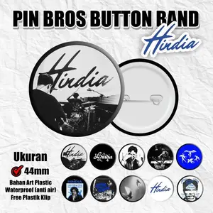 BERSY Pin Bros Hindia Band 44mm | Aksesoris Musik, Fashion Unik Murah | Pin Bros Hindia Bisa Custom Aksesoris Tas Jaket Topi – Keren & Aesthetic