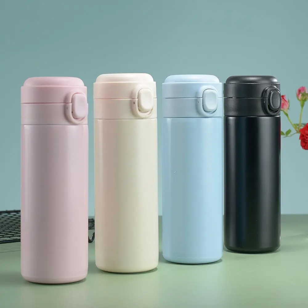 Portable Vacuum Flask, 1 Count Stainless Steel Insulated Water Bottle, Easy and Practical, Drinking Cup for Home Office Outdoor Camping