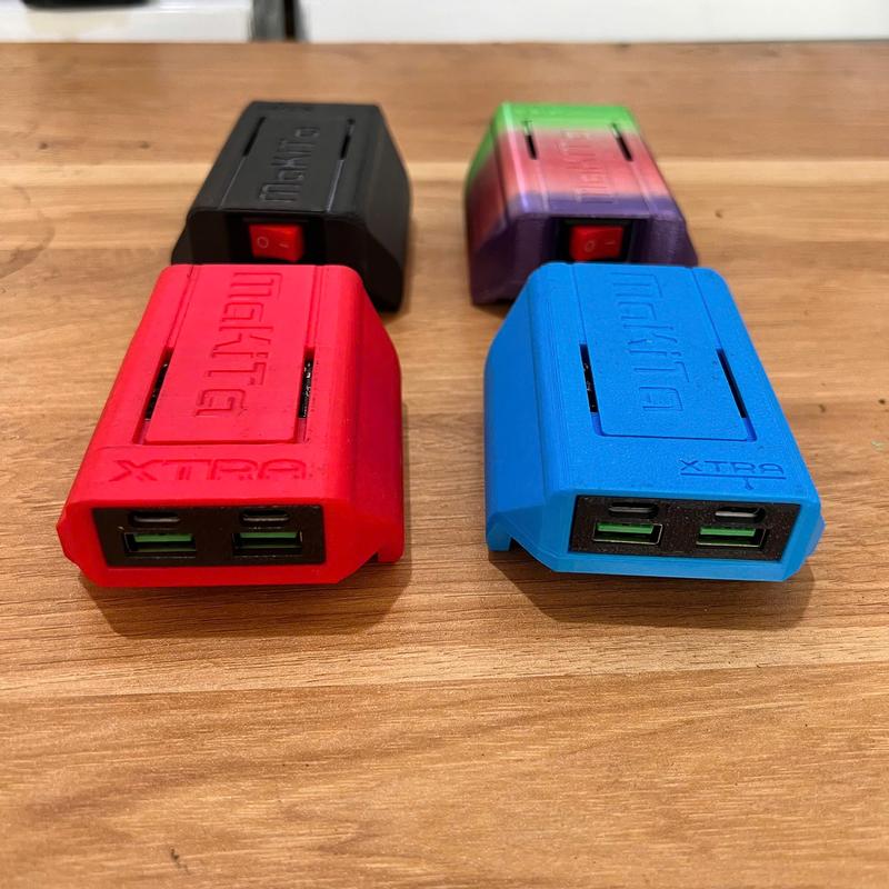 Box Sạc Dự Phòng 4 Cổng 100W Dùng Chân Pin Phổ Thông Cổng USB & USB Type C ( Có Video Test Công Suất Mạch )