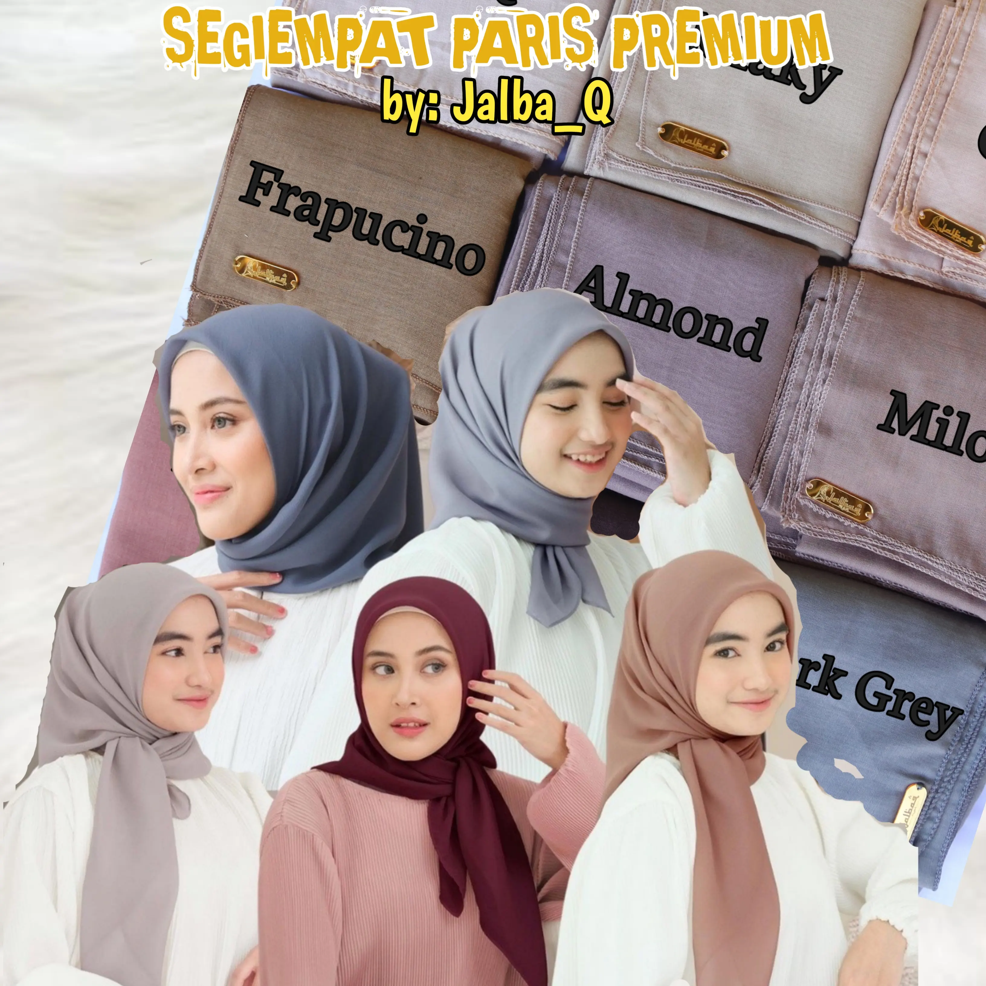 Segiempat Paris Premium By Jalba_Q hijab