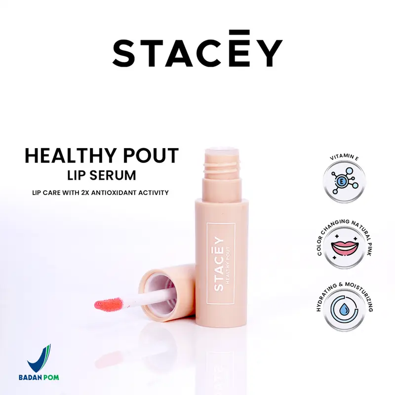 Stacey Healthy Pout Lip Serum - Make Up Lip Serum Korea Vitamin Bibir 3