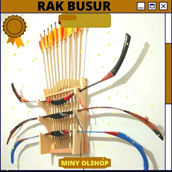 Rak Busur Panahan dan Arrow 3 susun Outdoor