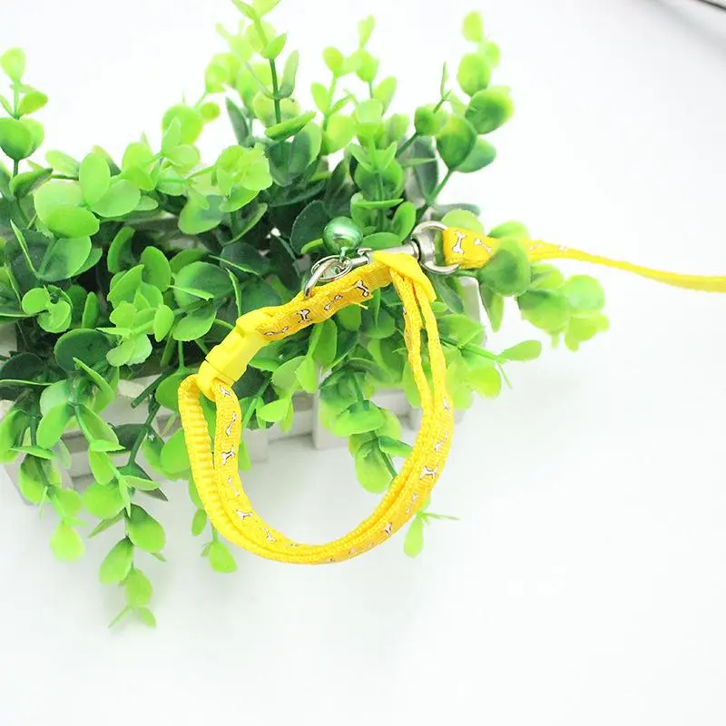 Dây Xích Thú Cưng, Thiết Kế Đính Đá Dày, Có Chuông, Vòng Cổ Chó Nhỏ Kèm Dây Xích Chó, Dây Thừng Cho Chó Mèo, Rộng 1.0 1