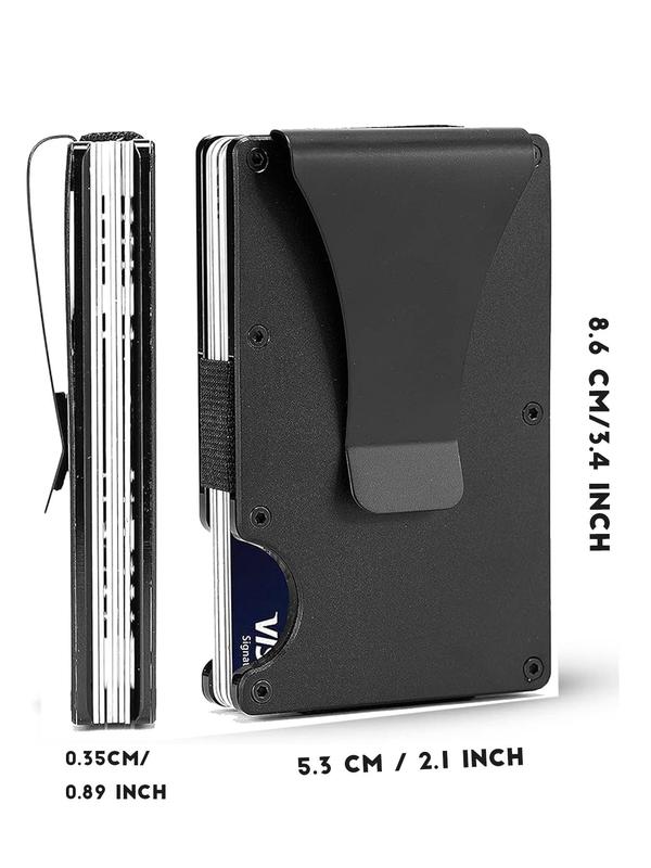 Men's Metal Card Holder, Simple Credit Card Holder for Men, Business Style Portable Cardholder for Daily Used, Casual Trendy Versatile High-quality Daily Wallet 1