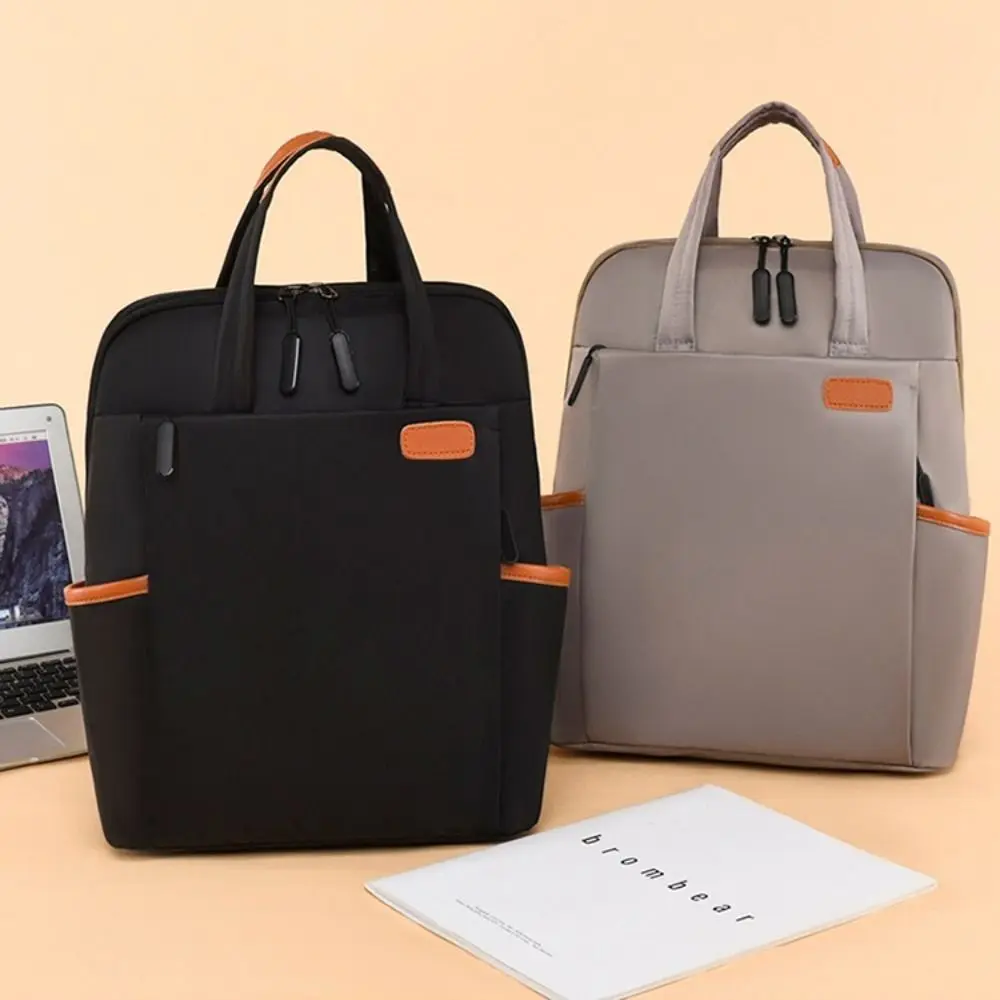 Ba Lô Laptop, Chất Liệu Vải Oxford, Thời Trang, Sức Chứa Lớn, Có Màu Đen / Kaki / Hồng / Be, Phong Cách Thường Ngày Túi Đeo Vai Chống Thấm Nước, Dành Cho Phụ Nữ Và Trẻ Em Gái