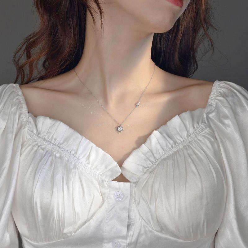 Vòng Cổ Hoa Hướng Dương Ngôi Sao Mặt Trăng Mặt Trời, Xiaohongshu Cùng Phong Cách, Cảm Giác Cao Cấp Độc Đáo Quà Tặng Cho Bạn Gái, Quà Sinh Nhật Bạn Thân Trang Sức Jewelry 7