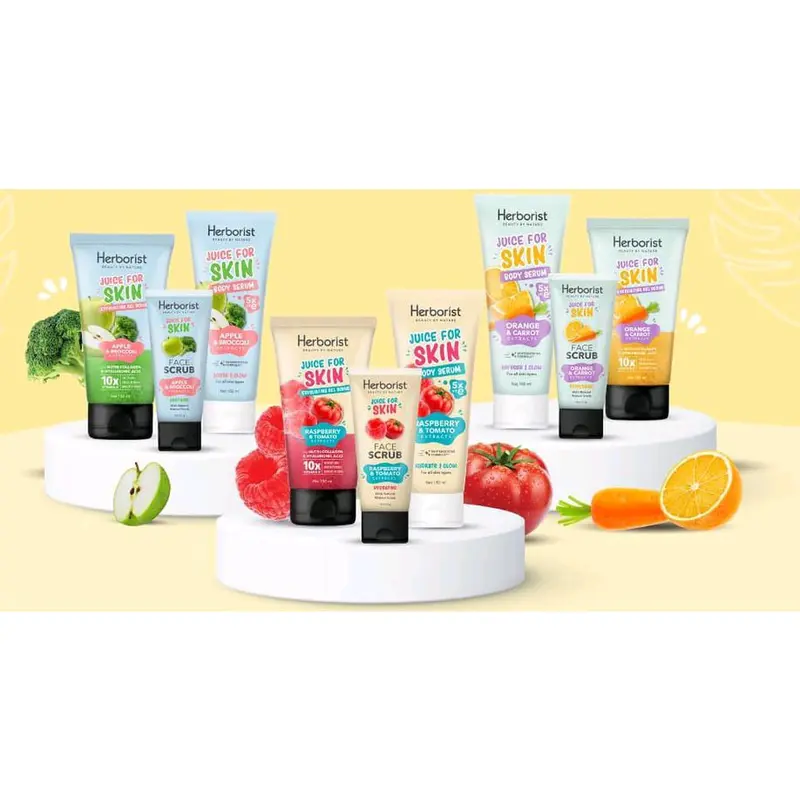 HERBORIST BODY SERUM BODY SCRUB FREE GIFT 5