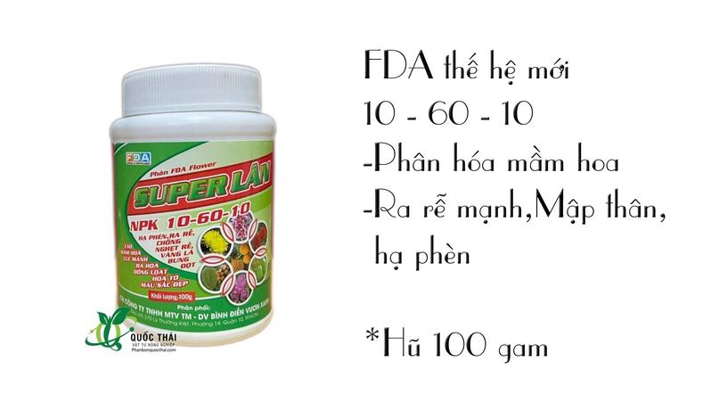 Product Introduction of Phân Bón Siêu Lân 10-60-10 - tạo nụ - Kích ra hoa cây cảnh cây ăn trái -hũ 100gr 1