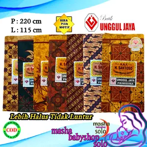 Kain Batik Jarik Panjang H. Santoso AAA Unggul Jaya,Kain Batik Sogan