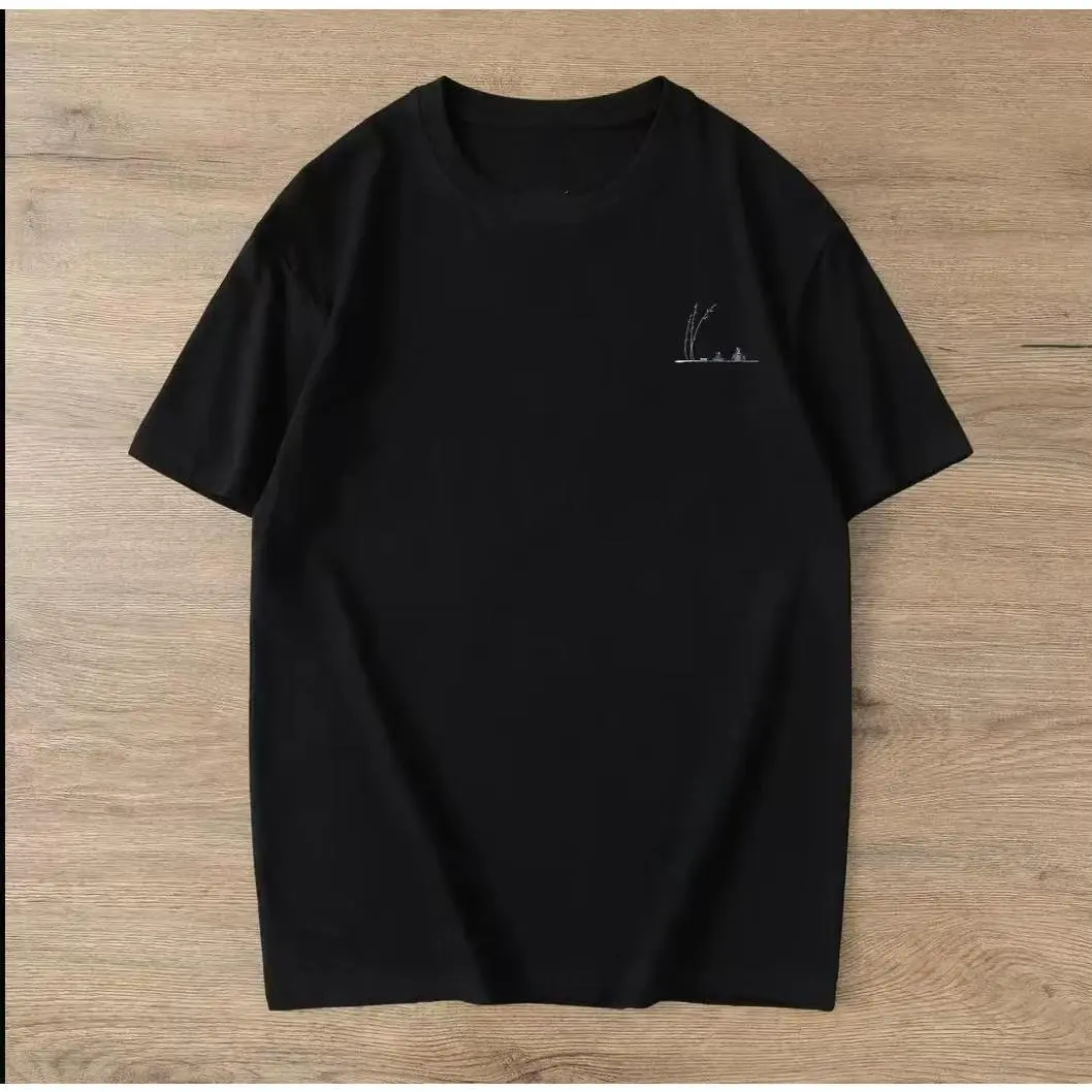 New loose cotton printed T-shirt American sports casual short-sleeved T-shirt, unisex