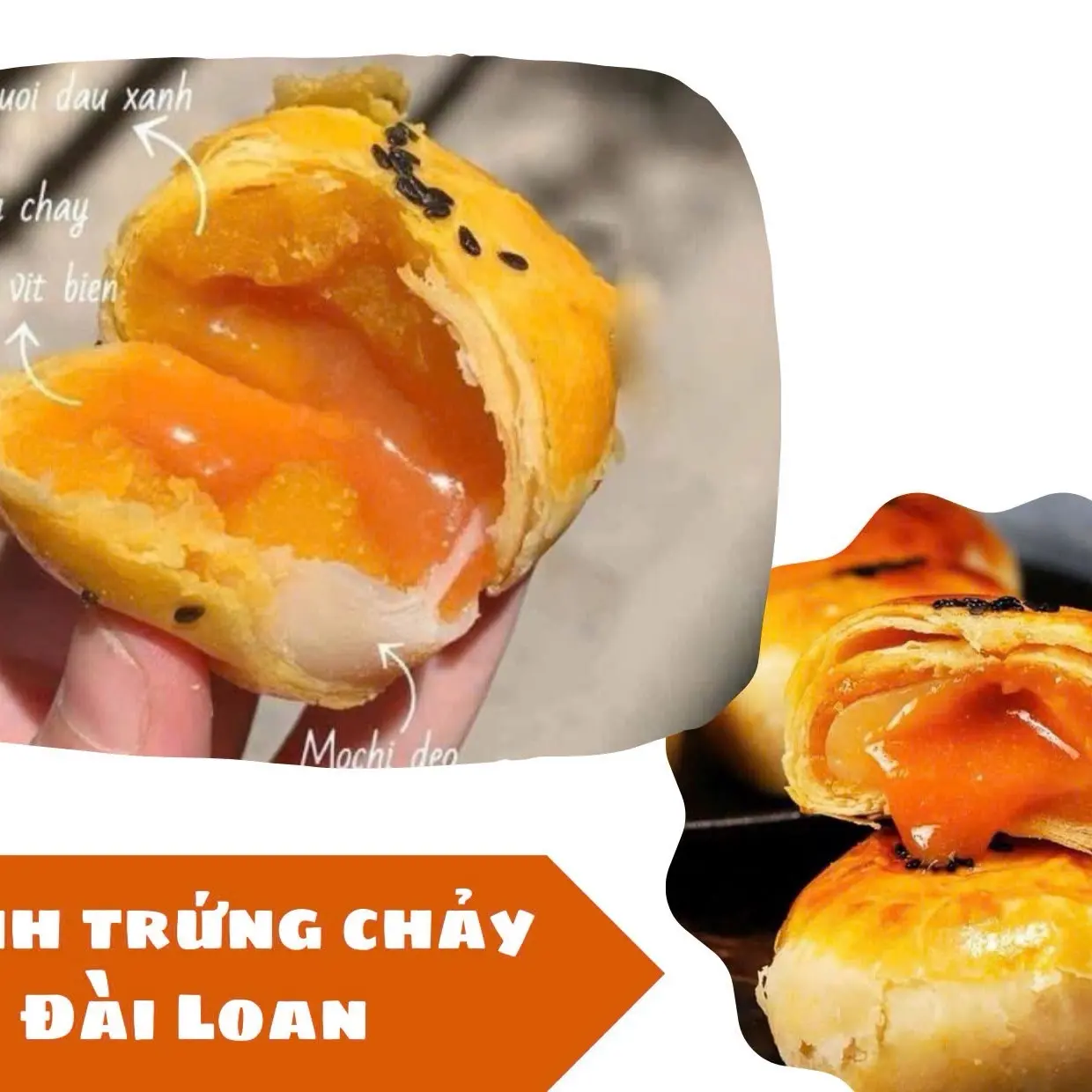 Bánh Trứng Chảy Ngàn Lớp Nhân Trứng Muối (1kg-19 Cái) - Snack Ăn Vặt
