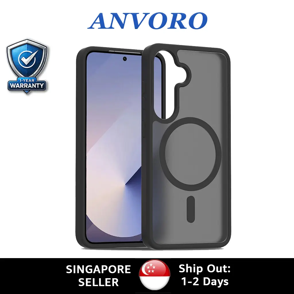 Anvoro Magnetic Case for Samsung Galaxy S25/S25 Plus/S25 Ultra, Slim Shockproof Protective Cover