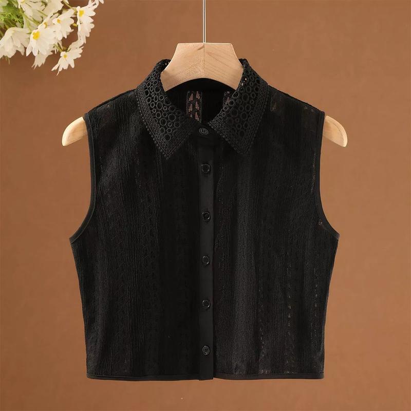 Cổ Áo Giả Phong Cách Hàn Quốc, Xiangmeng, Dành Cho Nữ, Dễ Phối Đồ, Ren Hòa Tan Trong Nước, Thích Hợp Để Đồ Trang Trí Áo Sơ Mi Và Áo Len, Màu Trắng, Thích Hợp Cho Mùa Thu Và Mùa Đông 3