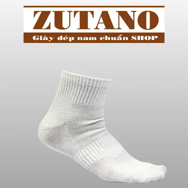 Vớ dệt kim nam trơn, cotton, thấm hút mồ hôi, Nam, Menswear, Free size 38 - 43