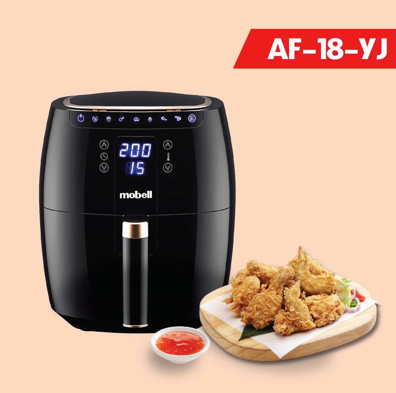 [Siêu Hot] Nồi Chiên Không Dầu 5.8L AF-18-YJ Cảm Ứng Điện Tử - Công Nghệ Inverter Tiết Kiệm Điện Tối Đa - Dây Nguồn 2 Chấu Phù Hợp Cho Gia Đình Việt Nam