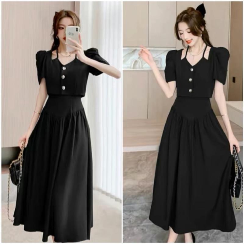 Set A1 áo dây chân váy dài bigsize 50-95kg chata liệu cotton lạnhh