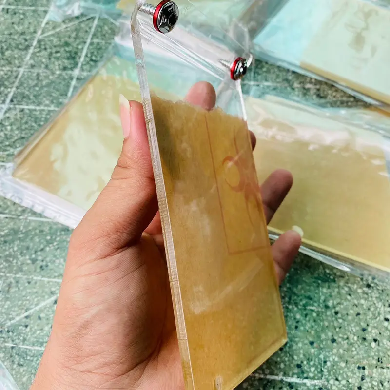 mica che phuộc kèm ốc salaya +long đền 4mm loại dày siêu cứng chất liệu nhựa mica mẫu trong suốt phụ kiện Phụ Tùng 4