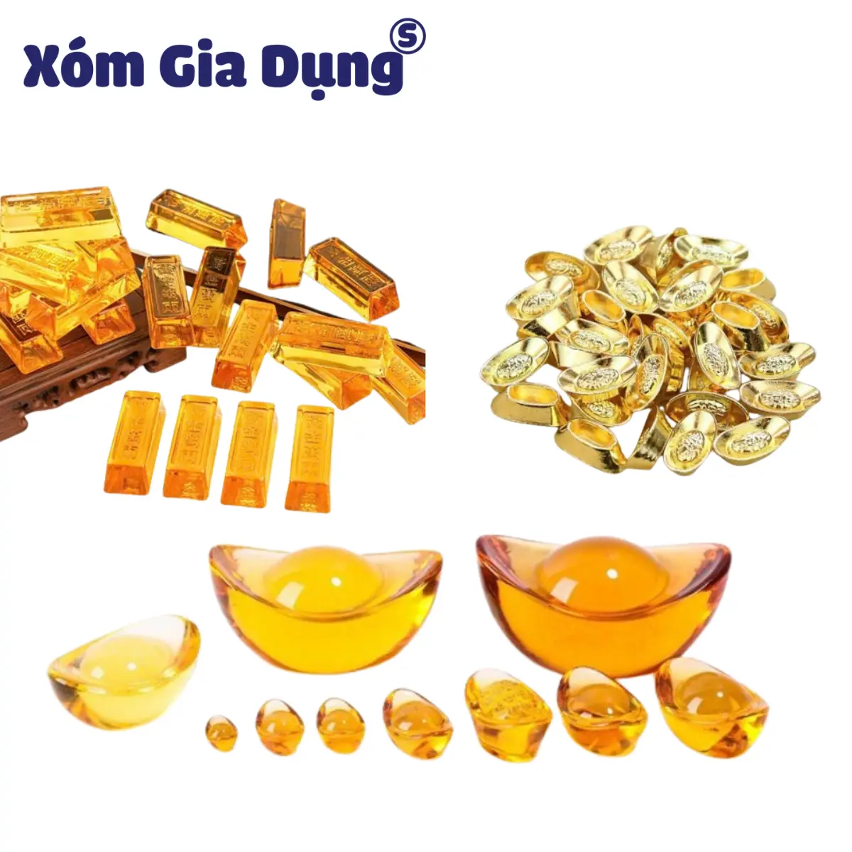 Thỏi vàng may mắn, Thỏi vàng pha lê, Cây vàng pha lê đặt tại bàn thờ Thần Tài, Tủ tiền, két sắt, bàn làm việc….. Vietnam Thành công
