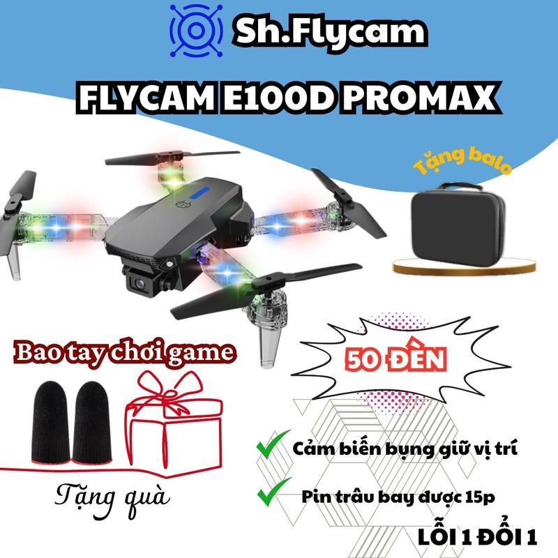 Máy bay điều khiển từ xa E100 E88, flycam mini chống va chạm, drone cảm biến thông minh