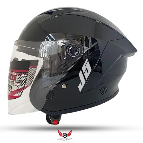 Helm J5 Mla Cerberus Solid Grey Stone/Helm Half Face Pria Wanita Dewasa SNI 4