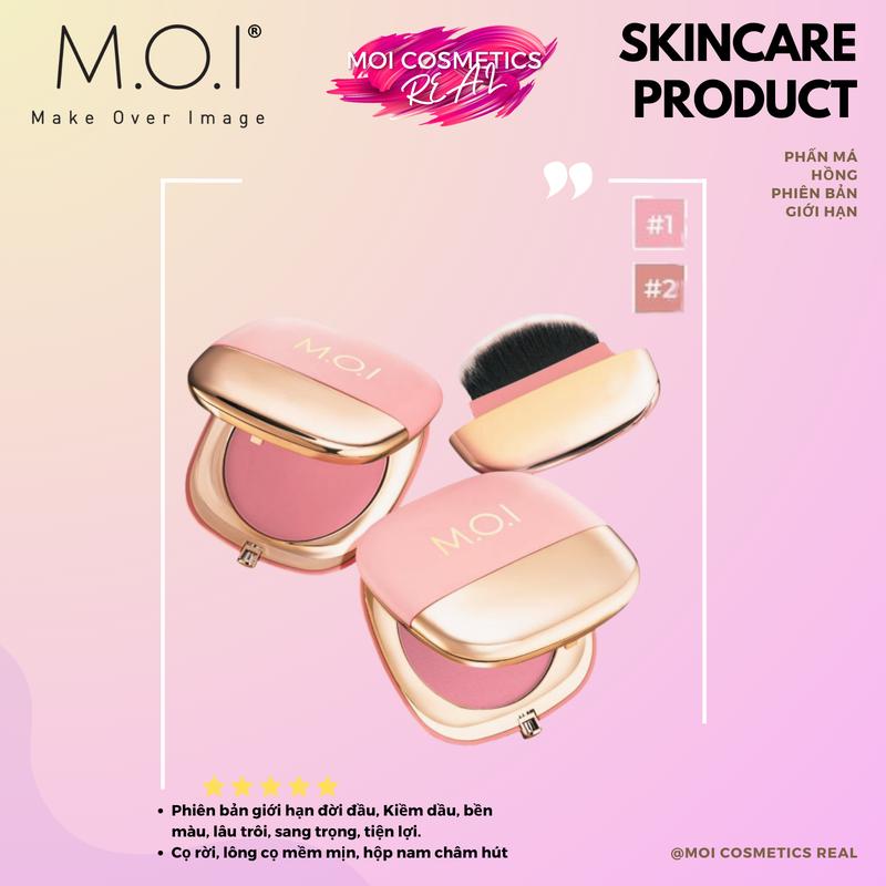MOI - Phấn má hồng MOI Cosmetics Phiên bản giới hạn Hồ Ngọc Hà [Tự nhiên, chuẩn màu, trang điểm] [Chính hãng] Mỹ Phẩm