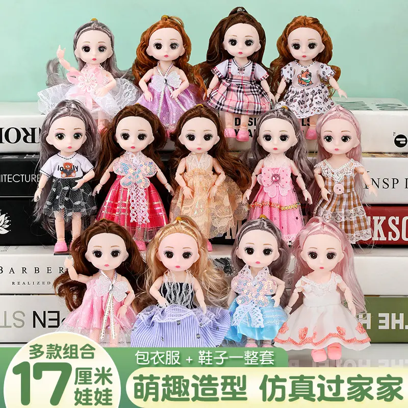Búp Bê Barbie Trẻ Em, 17cm, Phong Cách Ngây Thơ, Cô Gái BJD, Chân Thật, Thích Hợp Làm Đồ Chơi Trẻ Em, Còn Hàng, Kiểm Tra Của Tôi, Bán Chạy 0
