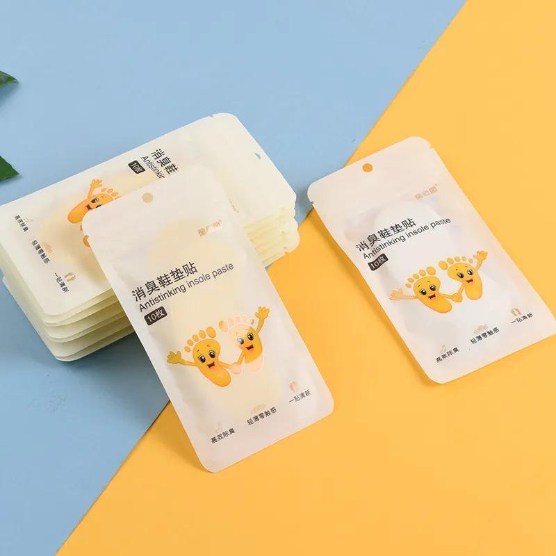 Disposable portable patch for deodorizing and deodorizing, with a foot ...