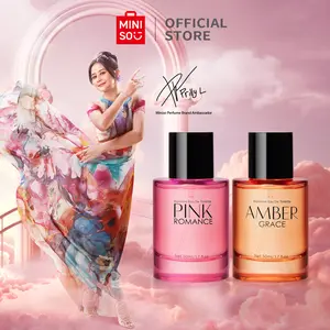 【BEST SELLING】MINISO Perfume Amber Grace & Pink Romance | Parfum Wanita Ballerina Cewek Perempuan Tahan Lama Long Lasting Bunga Mawar Elegant Wangi 50ml Hazelnut