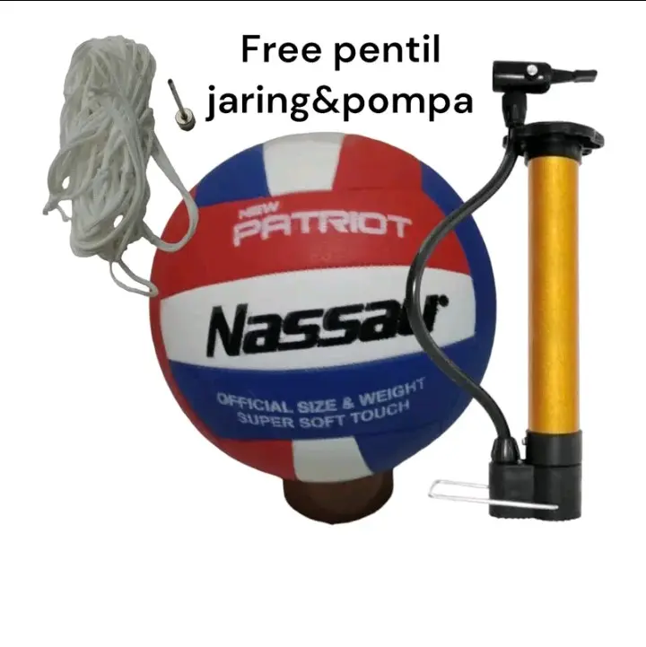 Bola volleyball bahan empuk free pentil,jaring&pompa 1