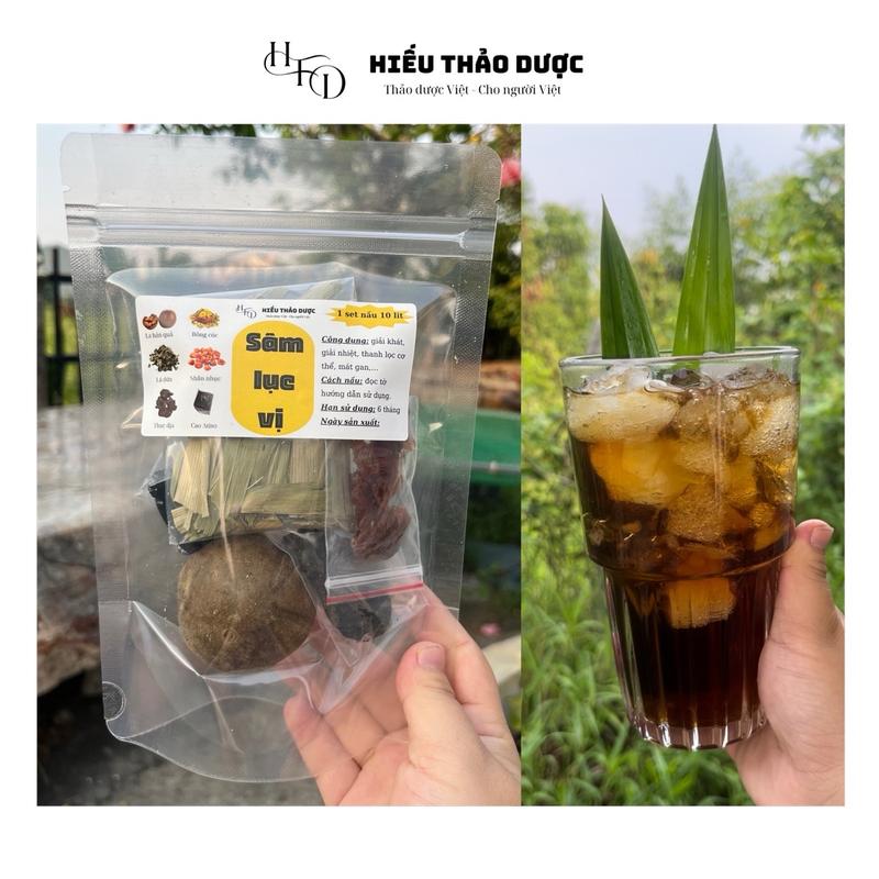 Combo 3 set nguyên liệu nấu SÂM LỤC VỊ - nấu được 30 lít - Hiếu thảo dược 2