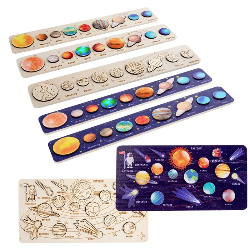 Đồ Chơi Xếp Hình Hệ Mặt Trời Bằng Gỗ Memocshop Bộ Xếp Hình Hệ Mặt Trời Giúp Bé Am Hiều Về Thiên Văn Học Vũ Trụ 2
