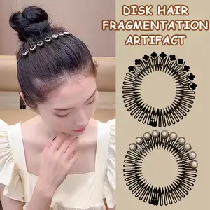 【Sktlz Barang akan dikirim dalam 24 jam】Hiasan Kepala Anti Fury Wanita Aksesoris Rambut  Sisir Rambut  Imitasi