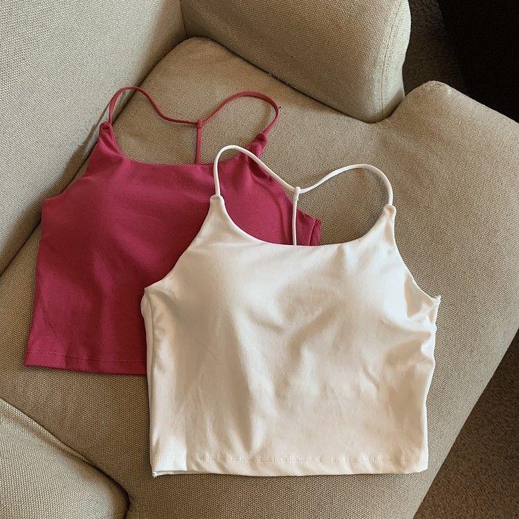 Product Introduction of Áo Vest Hai Dây Nhỏ Lưng Đẹp Cô Gái Nóng Bỏng Thuần Khiết, Đệm Ngực Nữ, Có Thể Mặc Ngoài Trời Và Trong, Thiết Kế Hở Lưng Mỏng, Áo Mặc Trong, Năm 2025 16
