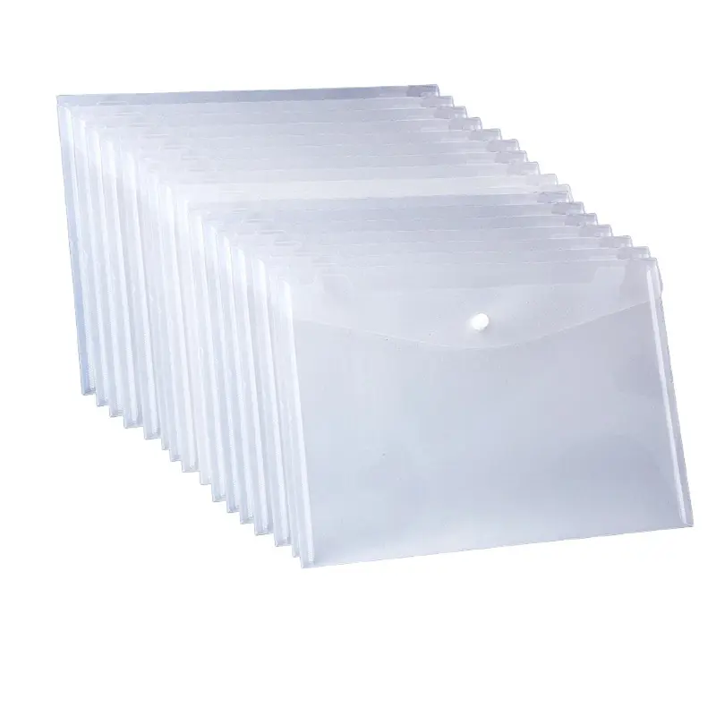 60 Pack Clear Plastic File Envelopes – A4/A5 Size for Bills & Documents ...