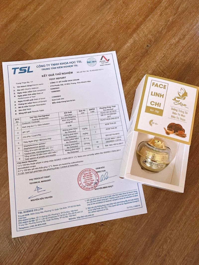 Product Introduction of LẺ FACE LINH CHI ( Skincream ) 20GR - Kem Mụn Thâm , Dưỡng Trắng Skincare Dưỡng Ẩm Da 2