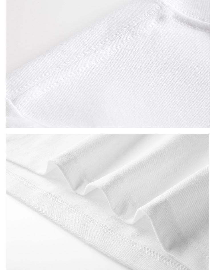 Product Introduction of Pure Cotton Short Sleeve T-Shirt for Men, Summer New Trendy High-End Half Sleeve Versatile Loose Plus Size Fashion Breathable Shirt for Women 19