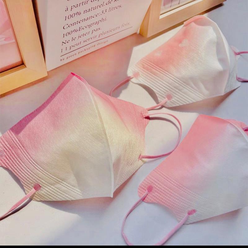 (Combo 50 Cái) Khẩu Trang 5D Cầu Vồng DÀnh Cho Người Lớn Ép Túi Riêng Từng Cái ,Vải Lụa Mềm. Nữ