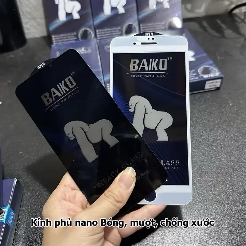 Kính cường lực Baiko chống nhìn trộm iPhone 7Plus/8Plus/X/Xsmax/11/11Promax/12/12Promax/13/13Promax/14Pro/14Promax Phụ Kiện 5