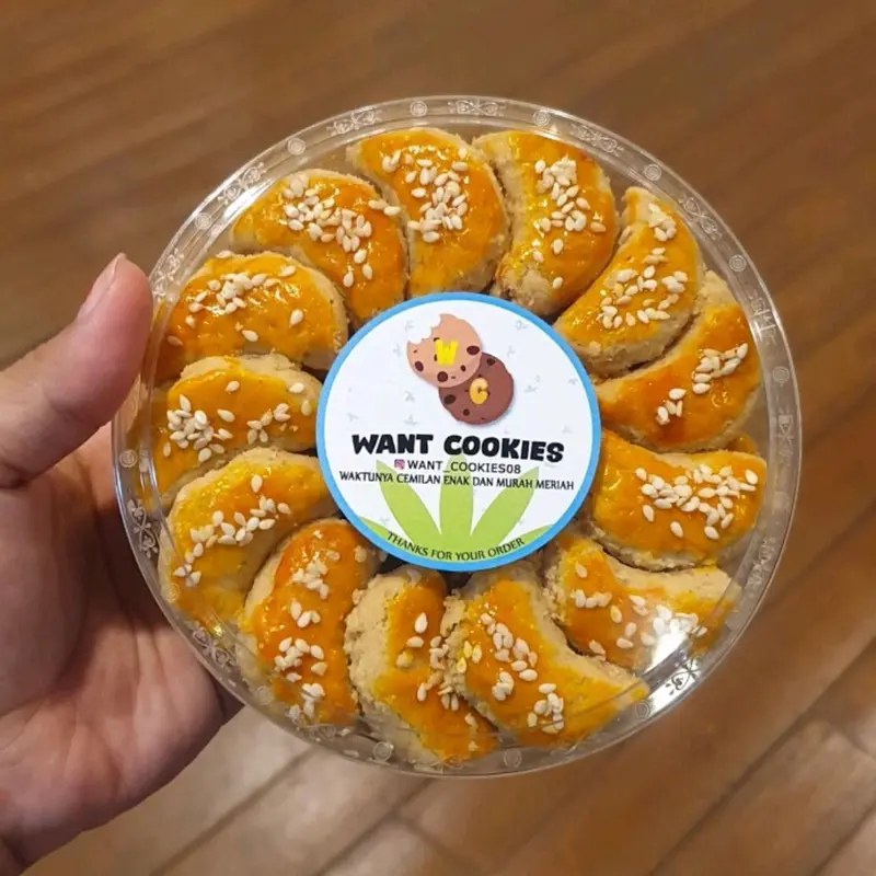 Kue Kering Kacang - ukuran toples 250gr Murah | Want cookies | Wantcookies - Organik - Alami Food Snacks Nastar 0