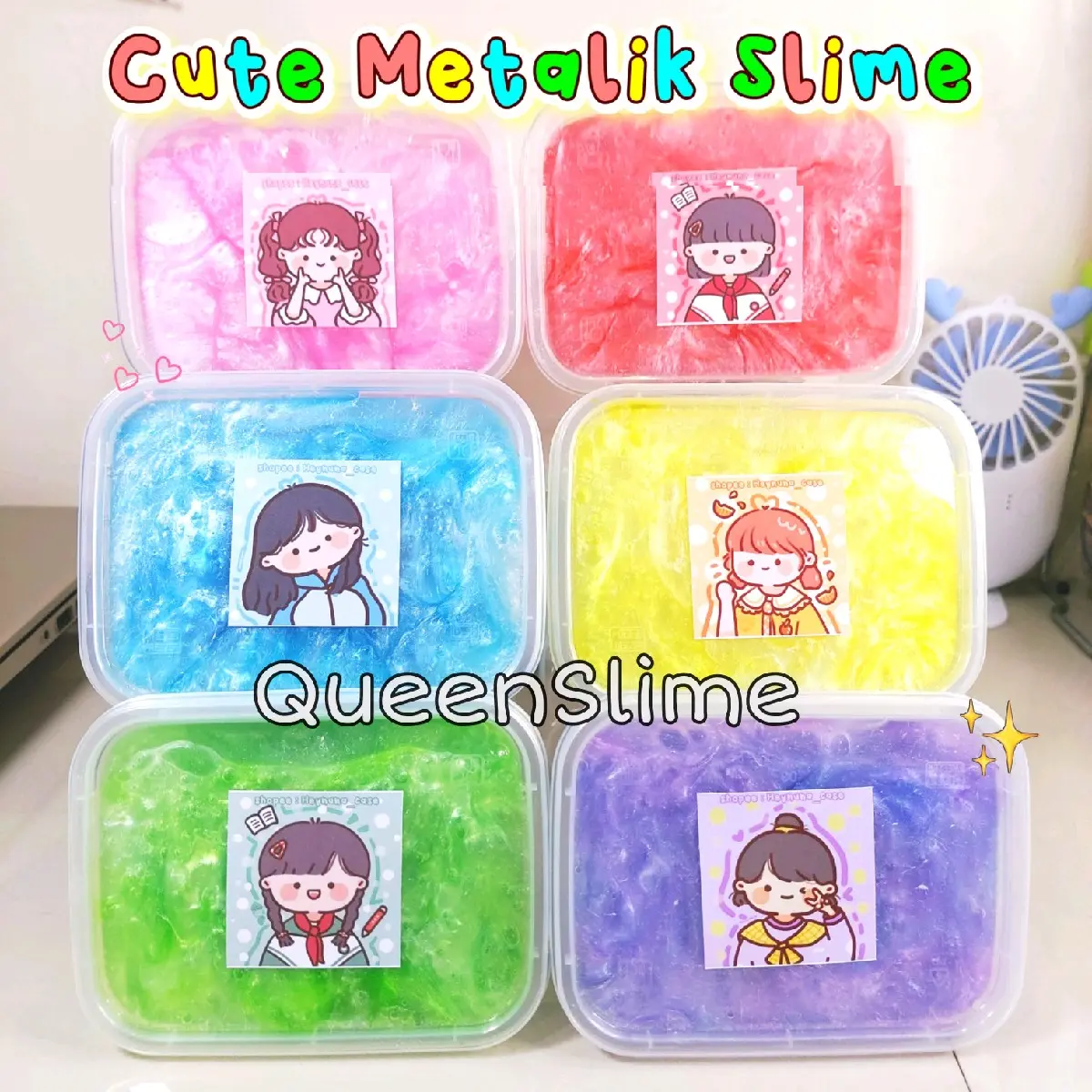 Cute Metalik Slime 200gr by QueenSlime