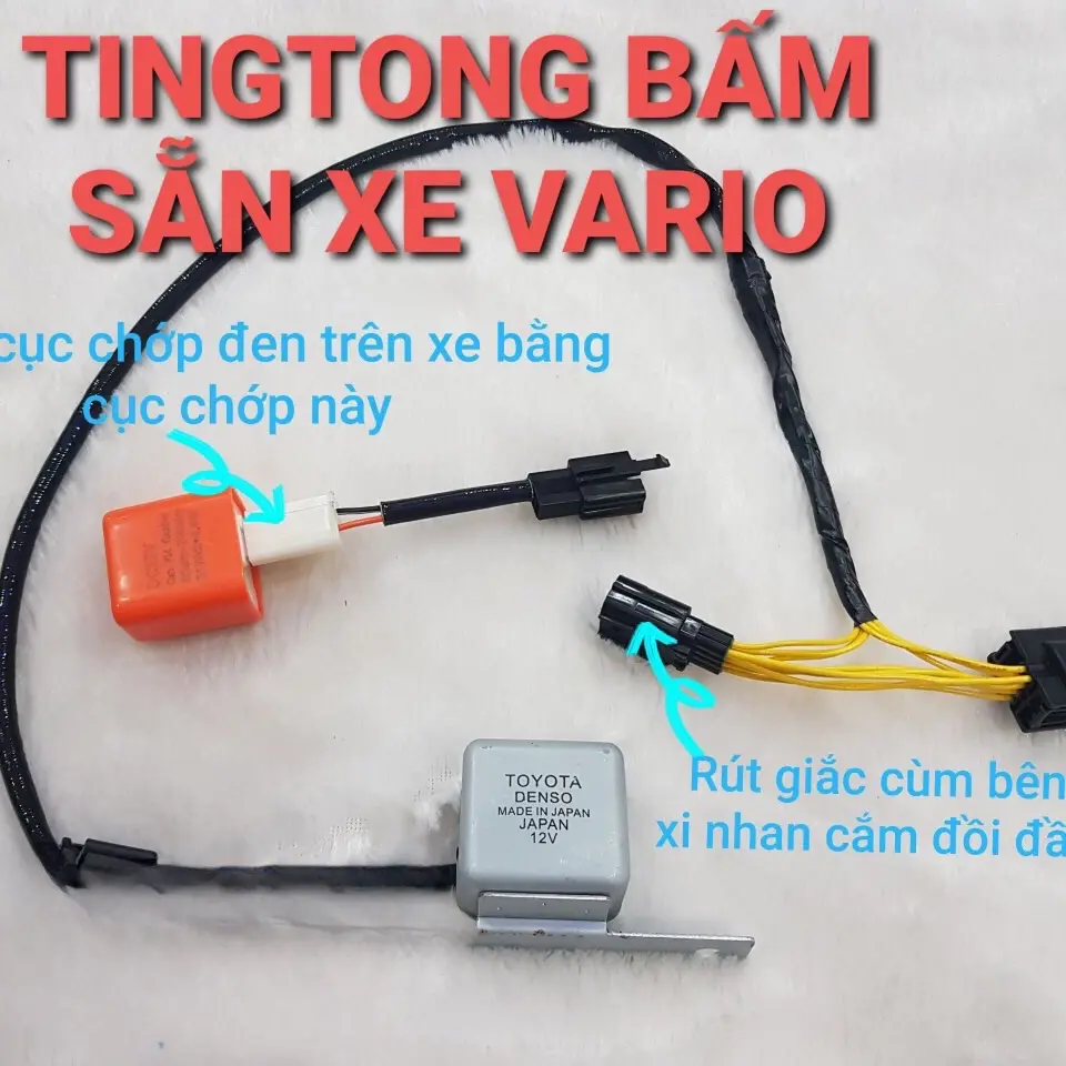 Dây tingtong xi nhan xe vario 2018-2021 kèm cục chớp xi  nhan