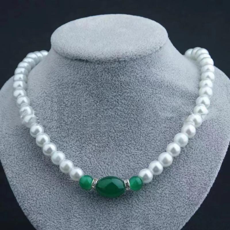 Product Introduction of Vòng Tay Vòng Cổ Màu Trắng, Ngoại Cỡ Cực Dài, Thích Hợp Làm Quà Tặng Mẹ Mẹ chồng, Vòng Tay Trang Sức Mặt Dây Chuyền Cho Phụ Nữ, Bộ Đồ Trang Sức 0