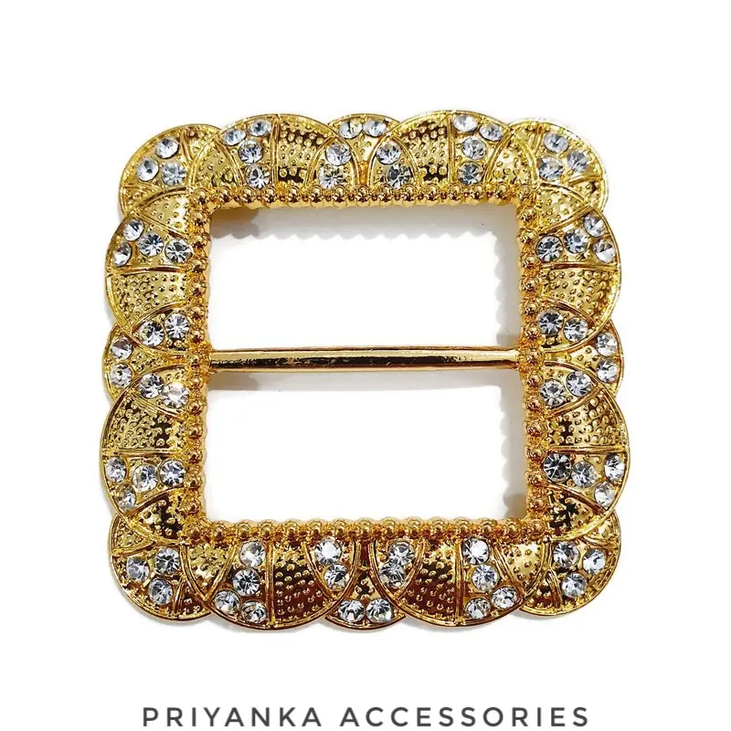 Gesper Ring Rok Lilit Premium Baja/Gesper Plat/Gesper Kain Mutiara Elegan Belt 5