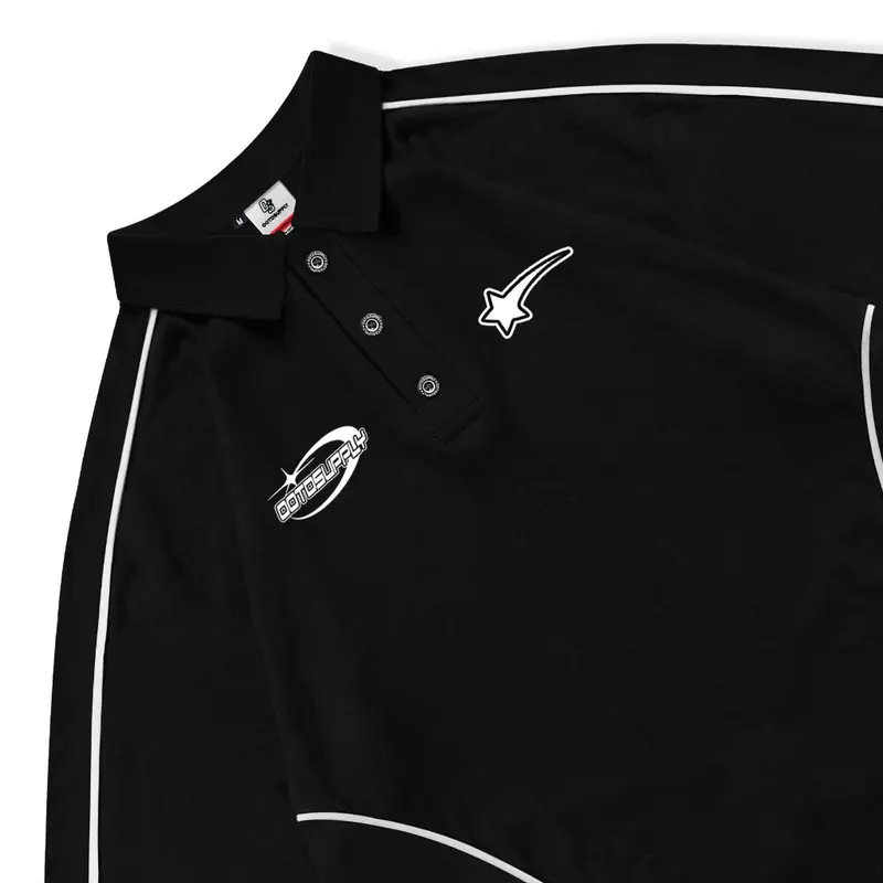 OOTDSUPPLY Oversize Polo Rugby Shirt V.4 WIld Star Black Grey | Kaos Polo Pria dan Wanita PSRGB-V4005 7