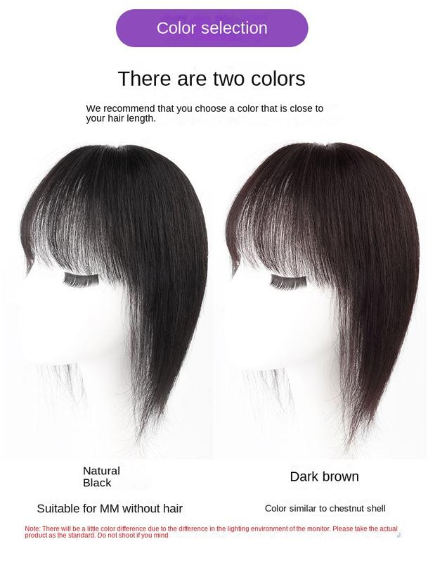 Product Introduction of 8*12 13*13 100% Human Hair Piece Black And Mocha Brown Hair Topper Hair Replacement Cover White Hair Breathable And Lightweight Wig Increase Hair Volume For Woman 9