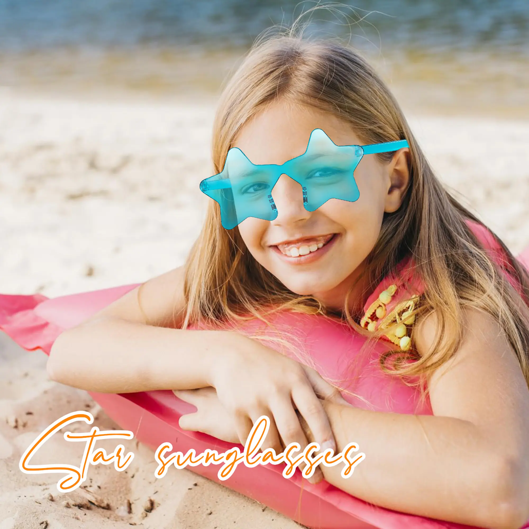 Toddler UV400 Protection Polarized Sunglasses, Fashion Kids Five-pointed Star Shape Sunglasses for Boys Girls
