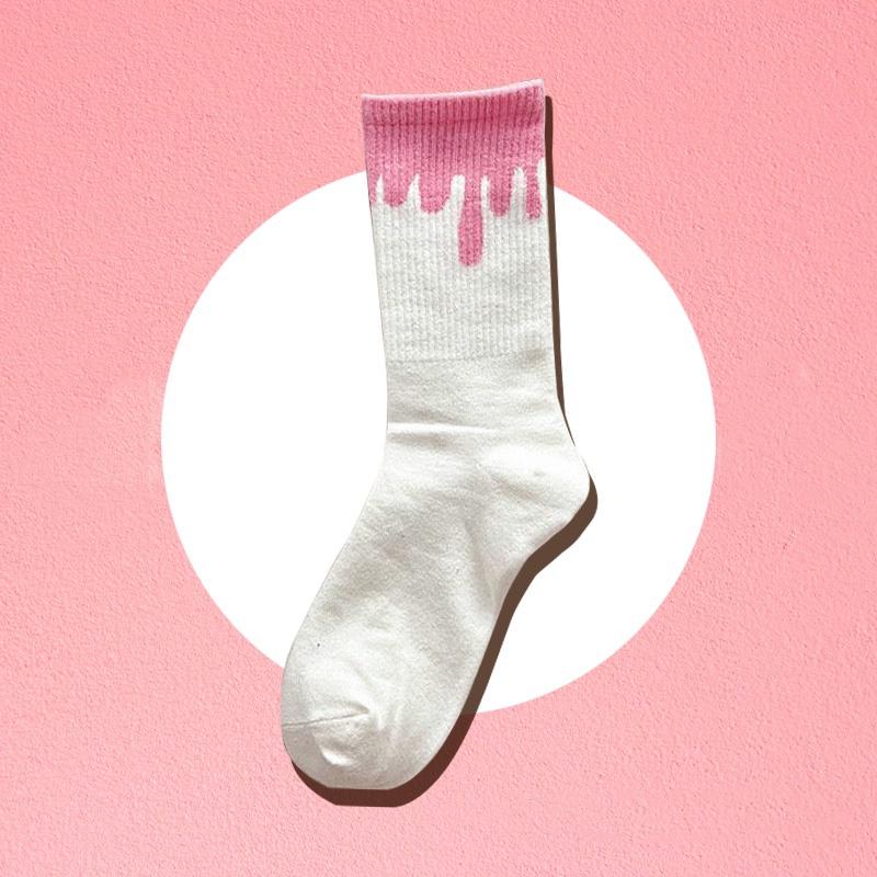 Product Introduction of Pink Bear Cartoon Cute Sweet College Style Autumn Winter Stockings Women 28